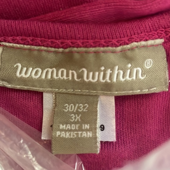 Button Front Essential Dress In Raspberry - Picture 4 of 4